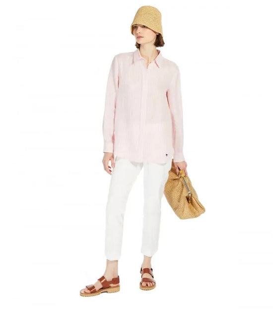Max Mara Weekend white stretch gaberdine trousers Cecco