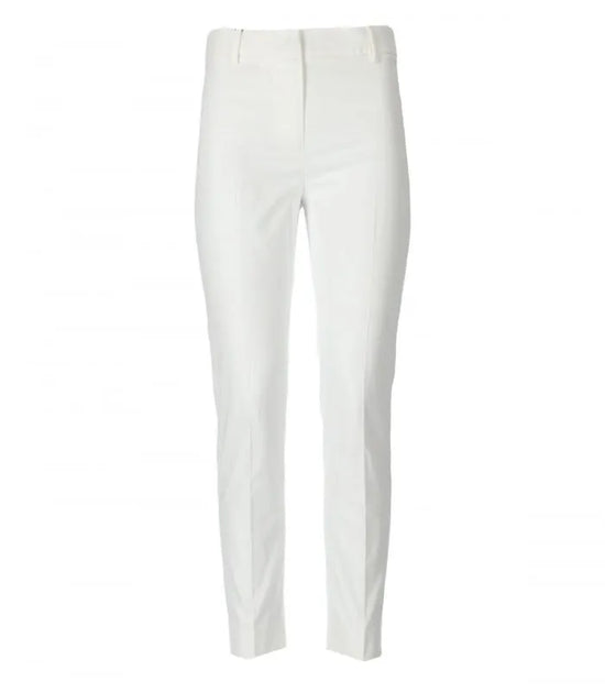 Max Mara Weekend white stretch gaberdine trousers Cecco