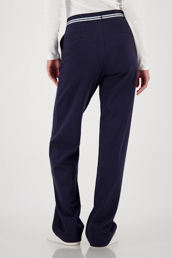 Monari Marine Wide Leg Joggers Relaxed Fit with Elasticated Waist 410341