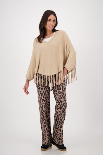 Monari fringed poncho 808946