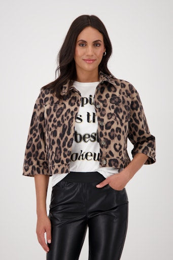Monari animal print jacket 808783