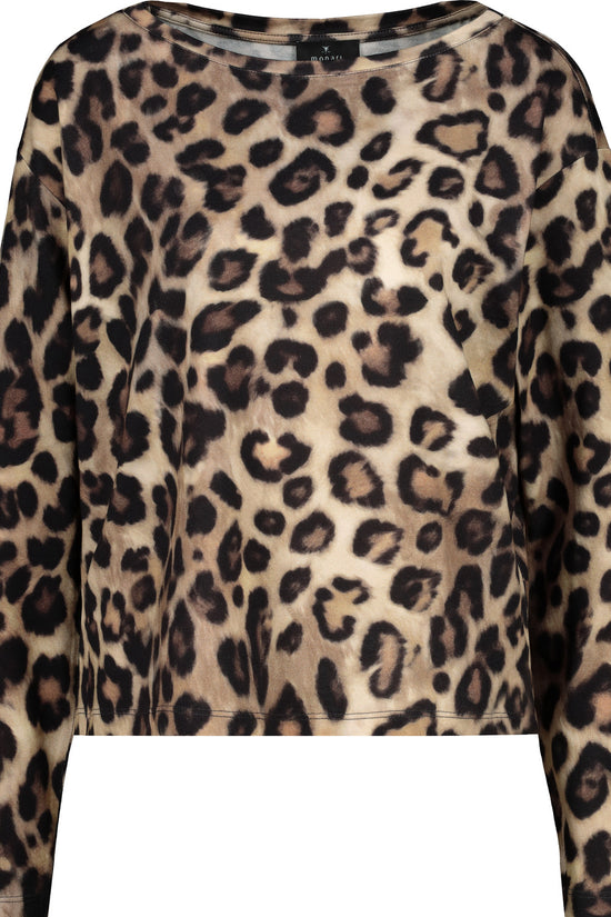 Monari long sleeve leopard-print top 809183