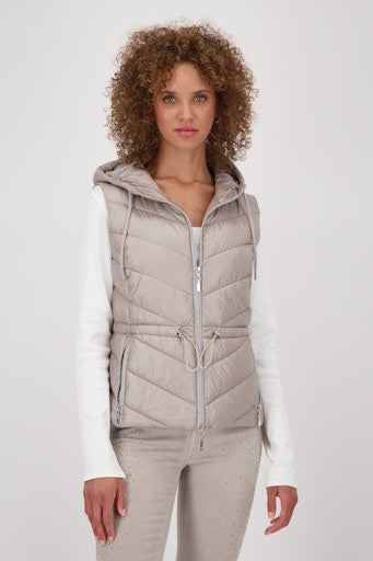 Monari hooded gilet 809164-GREY
