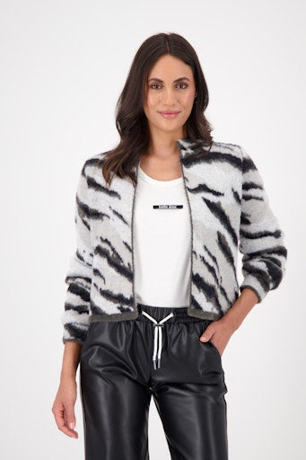 Monari tiger pattern cardigan 808915