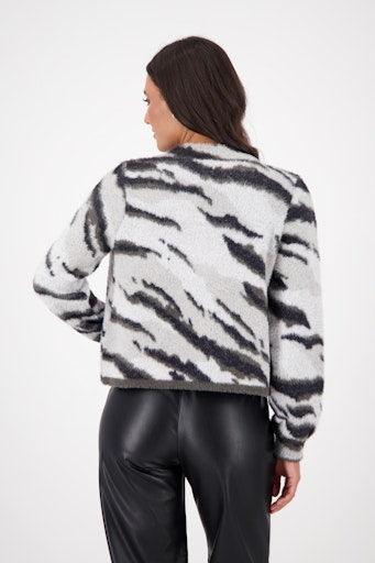 Monari tiger pattern cardigan 808915