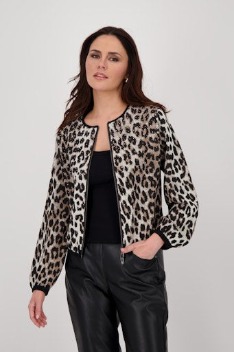 Monari animal print cardigan 808928