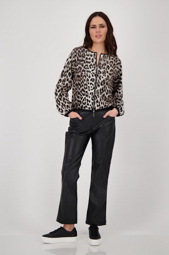 Monari animal print cardigan 808928