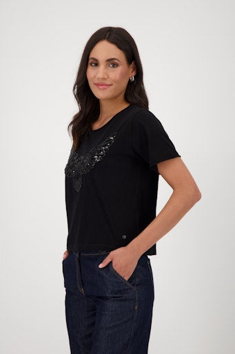 Monari beaded eagle t-shirt 808792