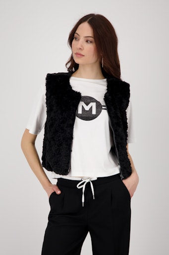 Monari short faux fur gilet 809163