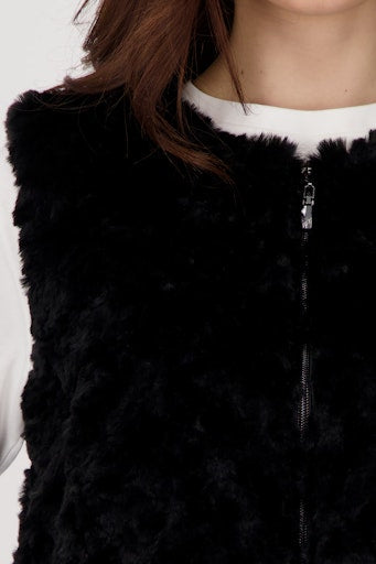 Monari short faux fur gilet 809163