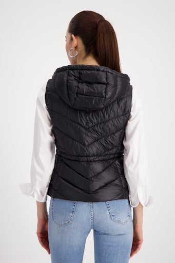 Monari black quilted gilet 809164