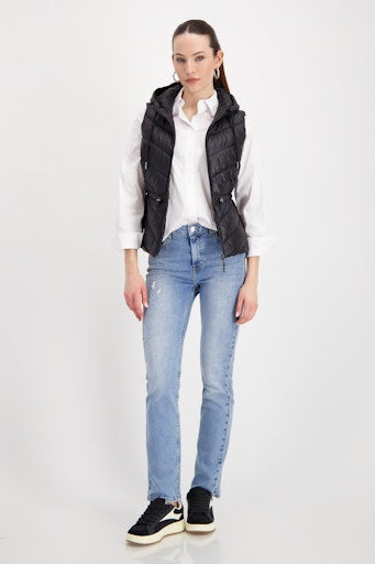 Monari black quilted gilet 809164