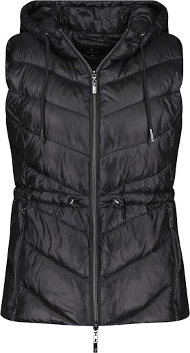 Monari black quilted gilet 809164