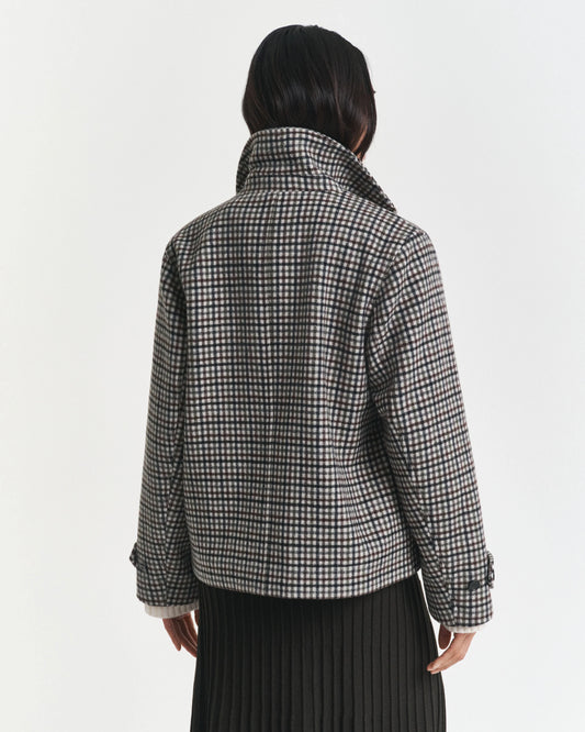 Gant short checked outdoor jacket 4700396
