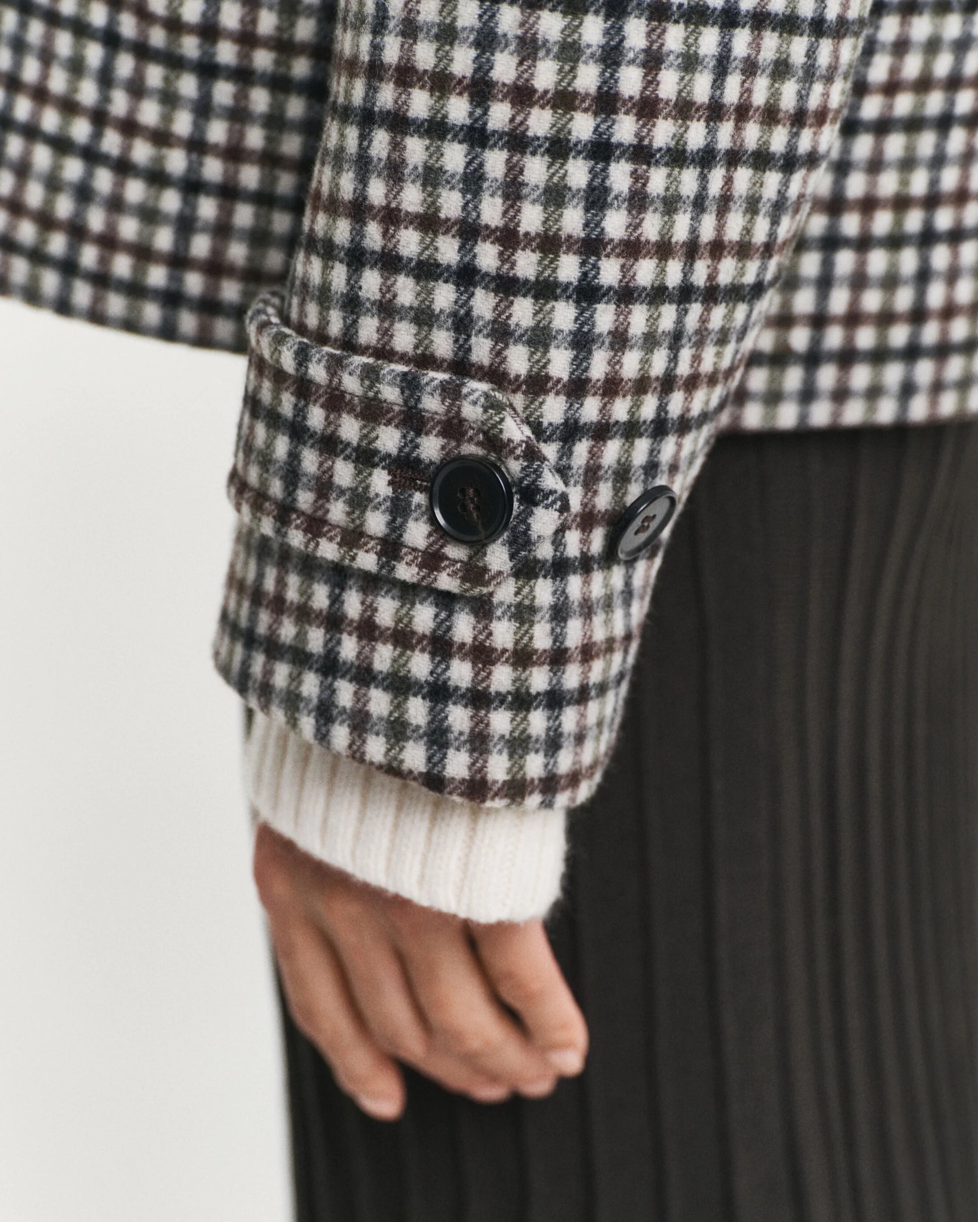 Gant short checked outdoor jacket 4700396