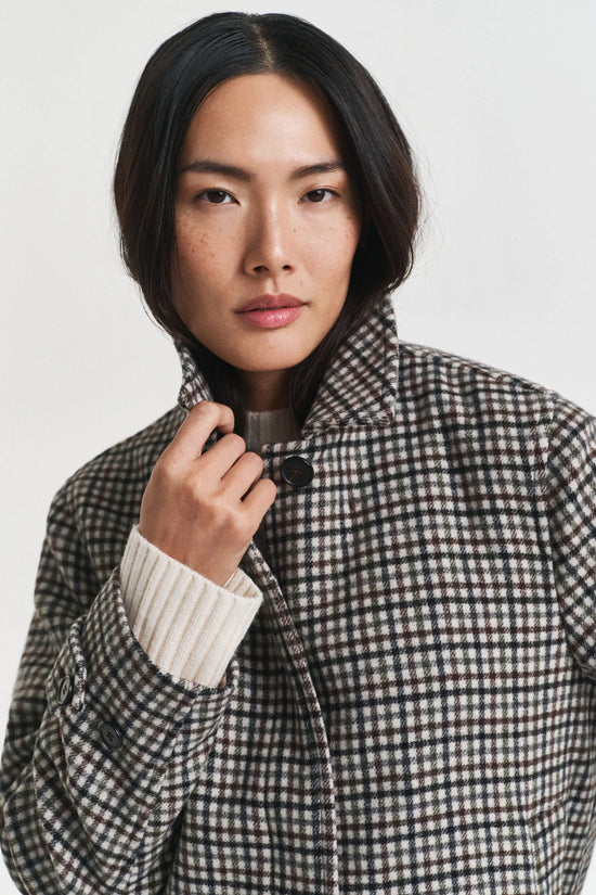 Gant short checked outdoor jacket 4700396