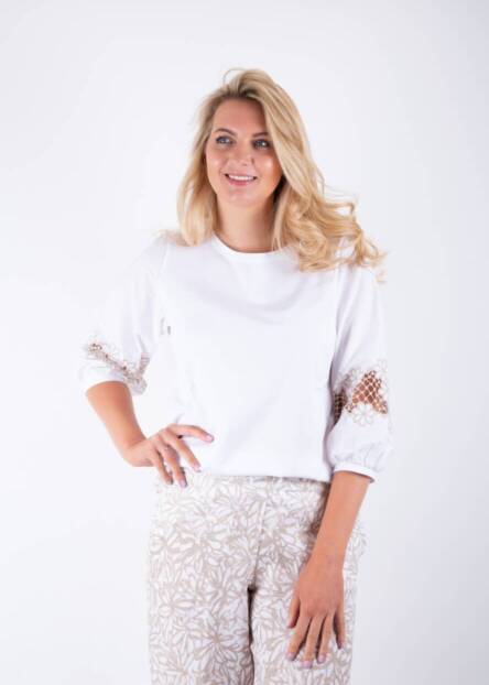 Jane Young Whyci White top