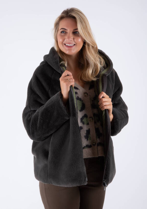 Luisa Cerano faux fur jacket