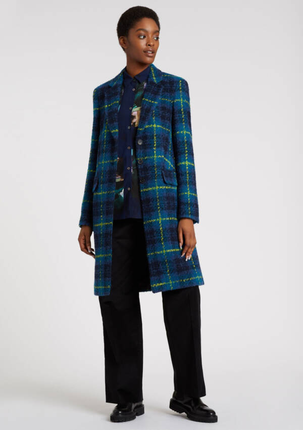 PS Paul Smith long check coat