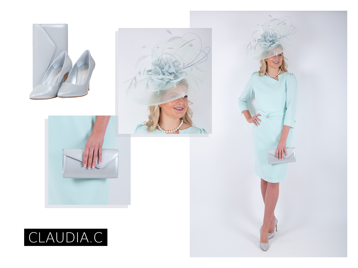 Claudia C Mother of the bride light blue dress