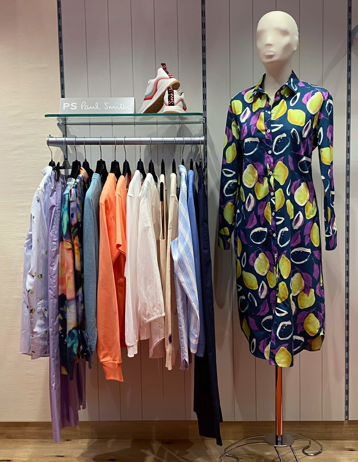 Paul Smith rail in-store at Jane Young Newark