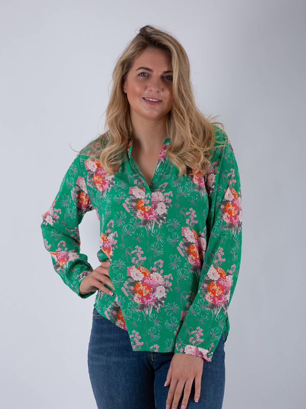Jane Young Primose Park Floral silk shirt