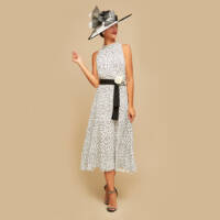 Lady in Claudia C occasion dress