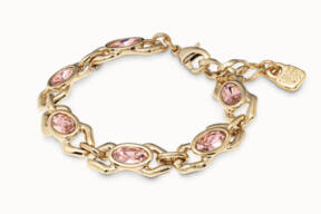 Gold bracelet with gems for Mother of the bride