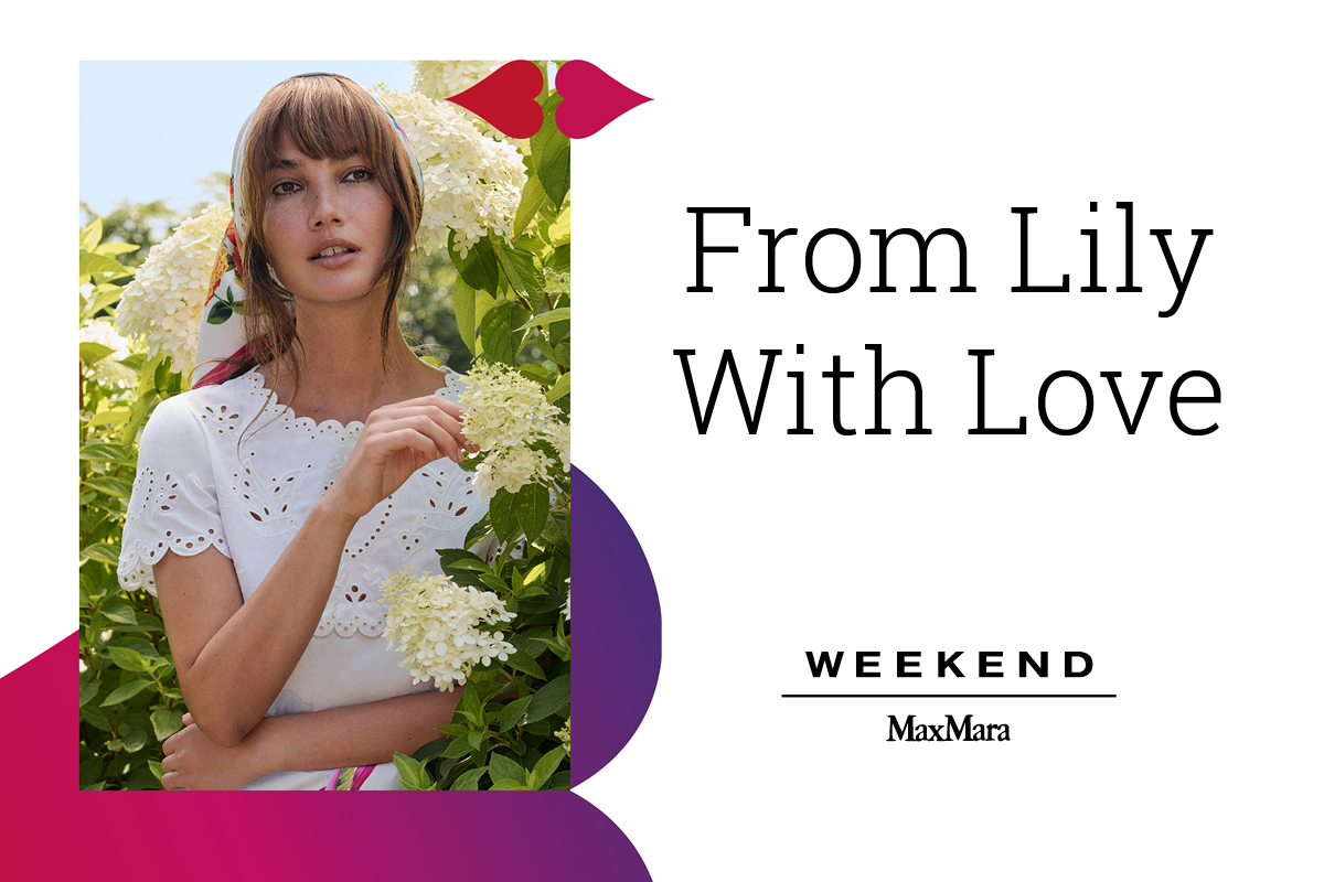 Jane Young Lily Aldridge from lily with love collection from weekend Max Mara