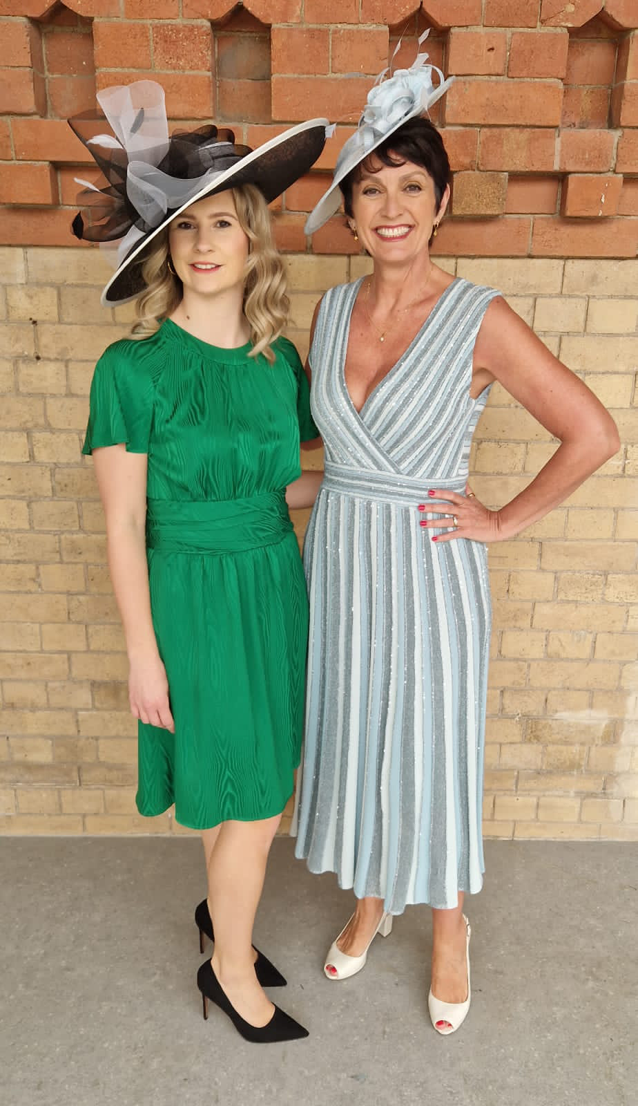 Occasion wear at Jane young green and striped dress