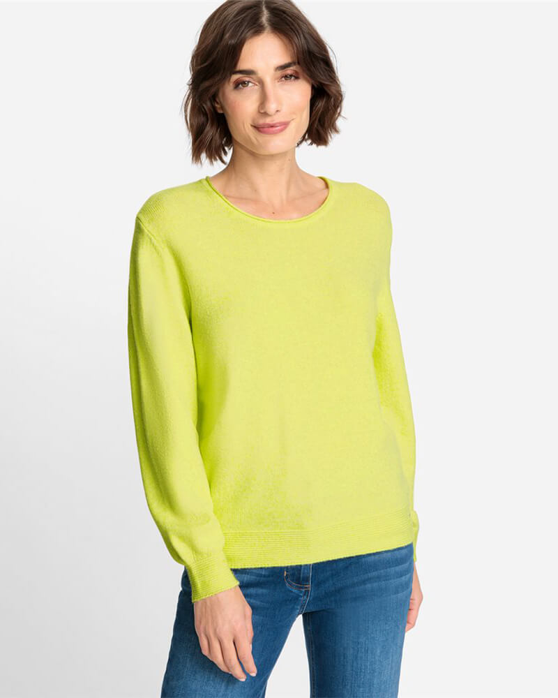 Green knit Cora Fit jumper from Olsen