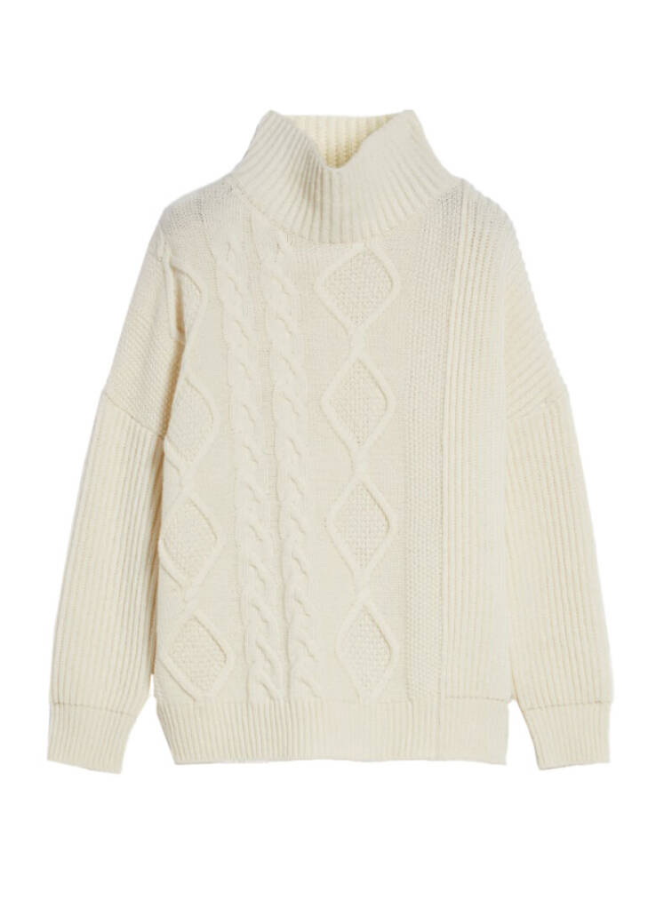 cream cable knit jumper from Maxmara weekend