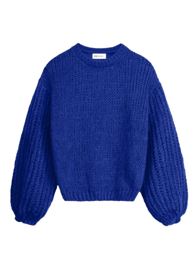 Chinky blue Pom knitwear for Autumn 23