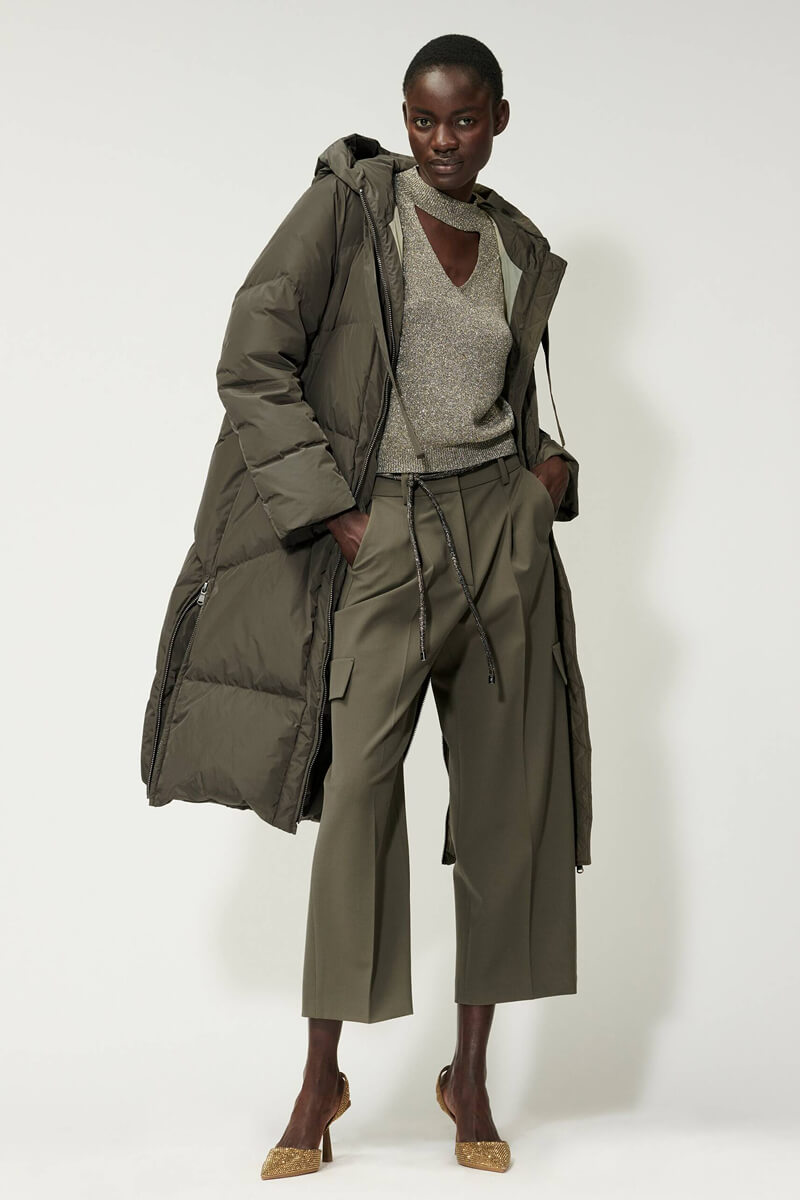 Luisa Cerano down coat with hood