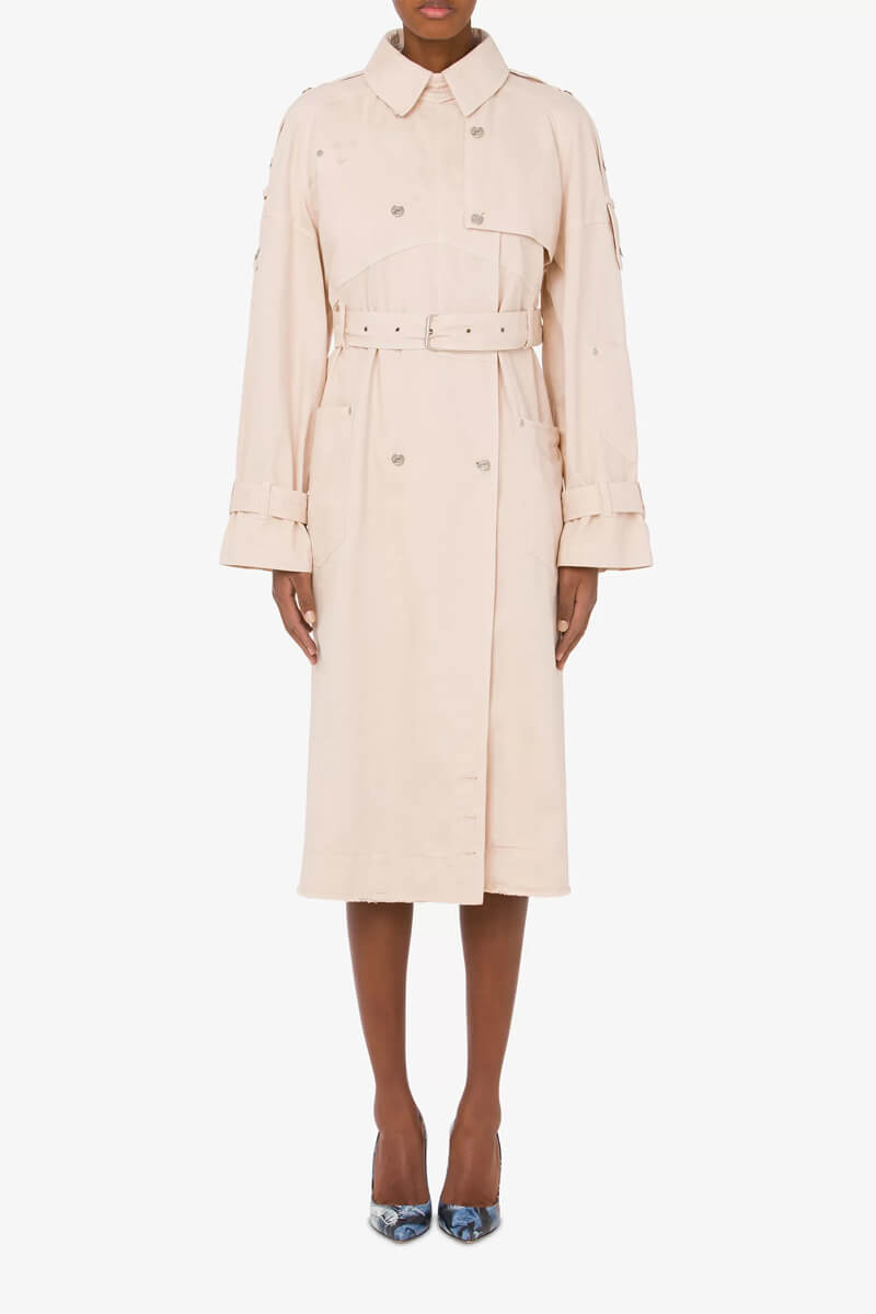 Moschino gaberdine trench coat