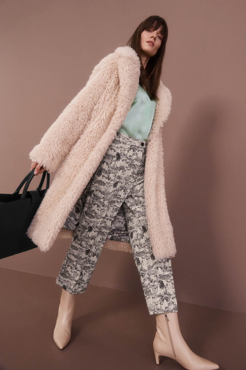 Marc Cain curly faux fur coat
