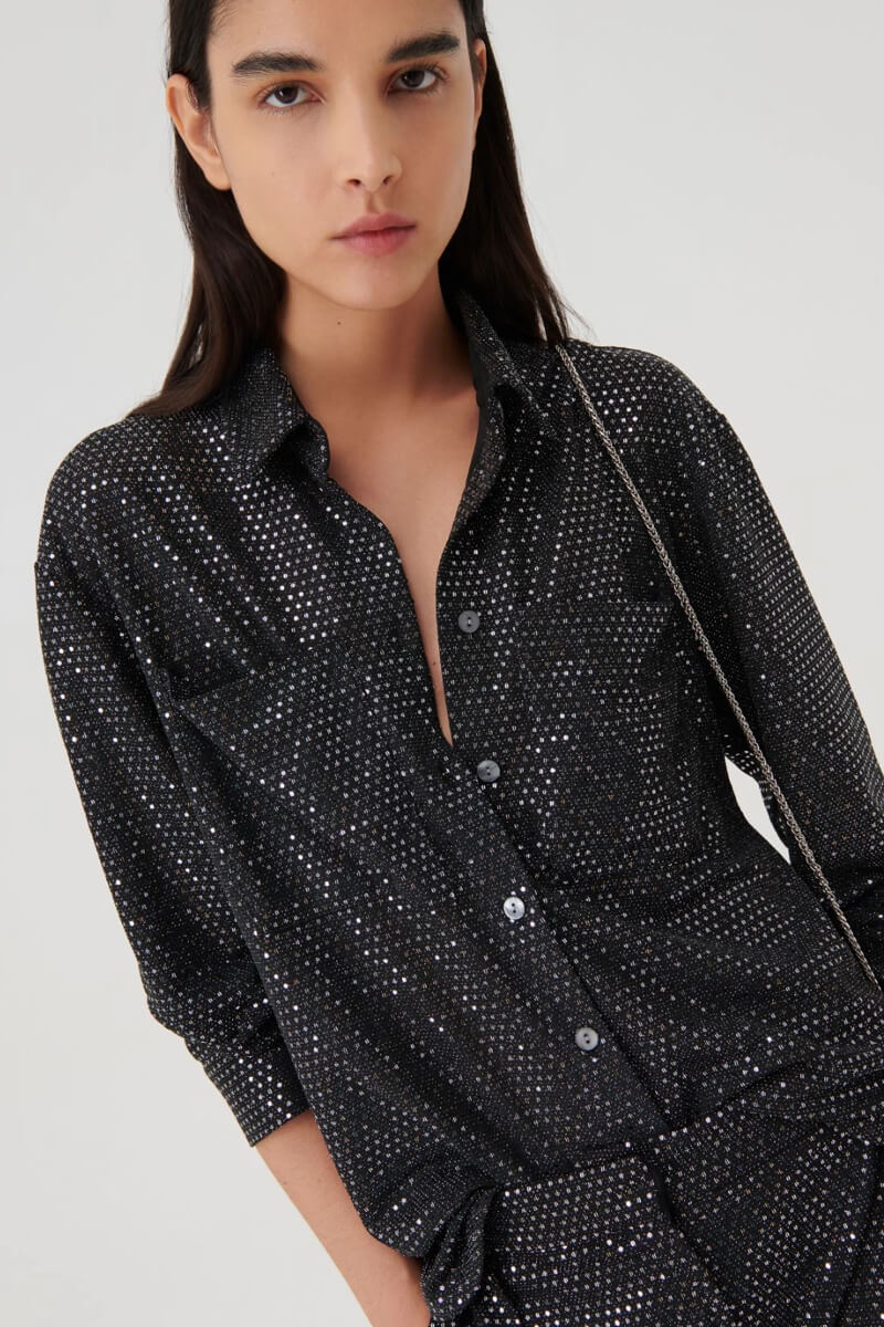 Marella-sparkle-top, Sequinned shirt