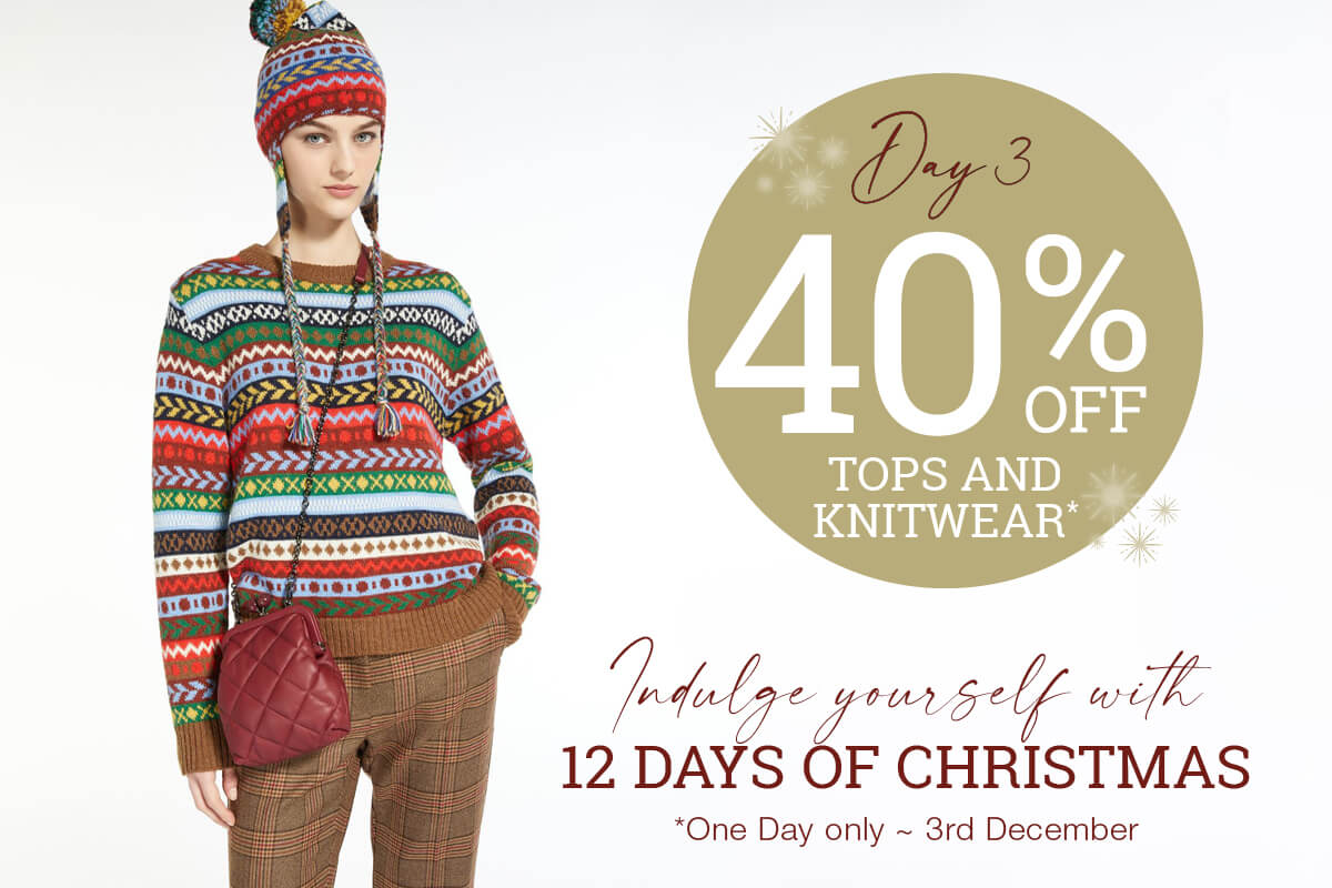 12 Days of Christmas 40% discount on Luxury Christmas Jumpers