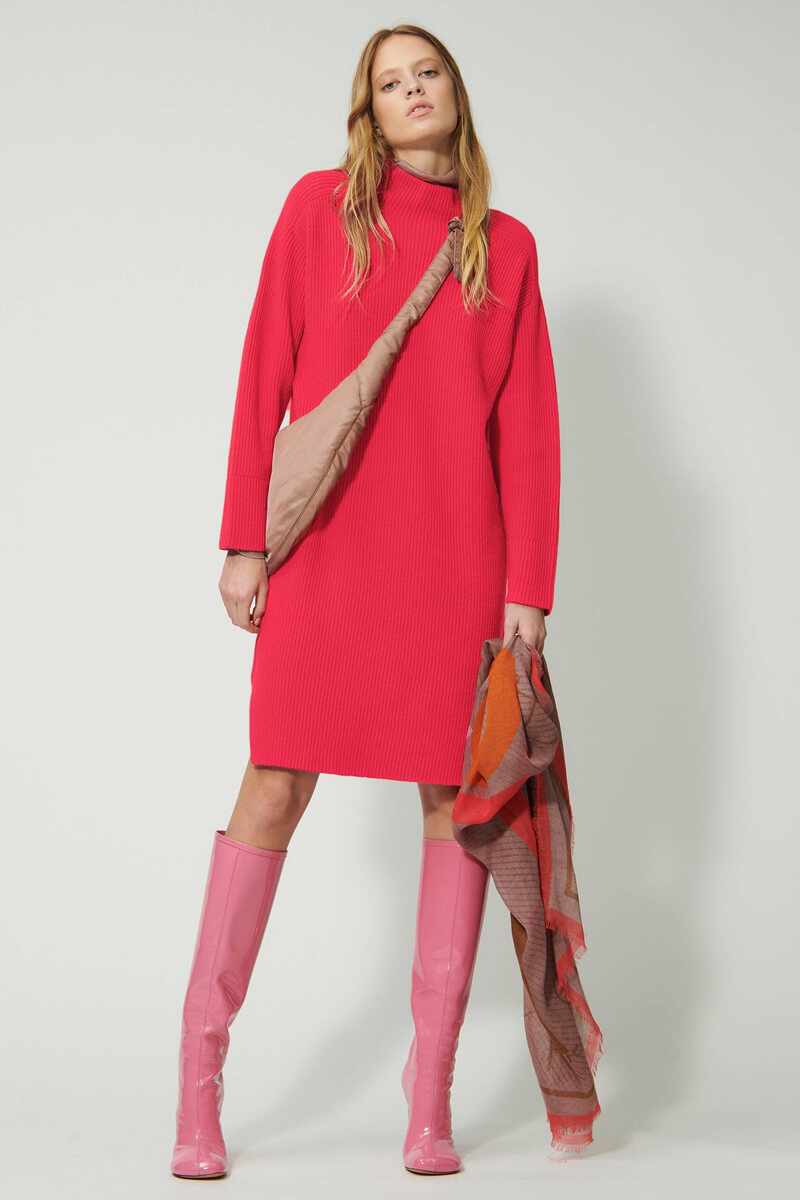 Luisa Cerano knit mock turtleneck dress 788409