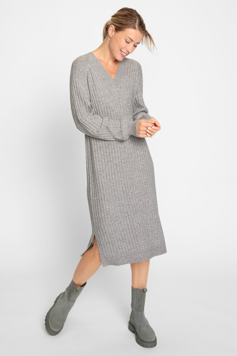 Olsen flatknit v neck short dress 13001730