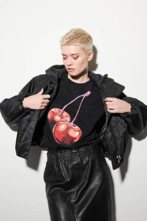 Cherry print t-shirt Luisa's Cerano at Jane Young