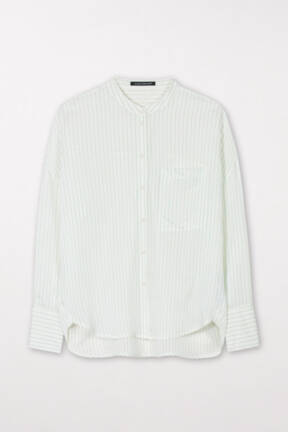 Striped silk shirt from Luisa Cerano Spring Summer 24
