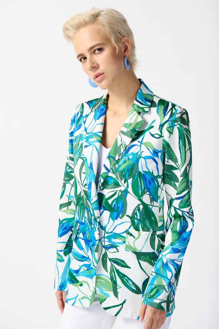 Joseph Ribkoff tropical print jacket 242210