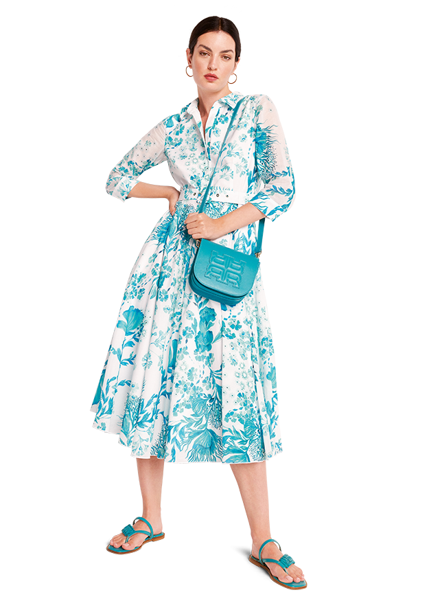 Riani underwater print shirt dress