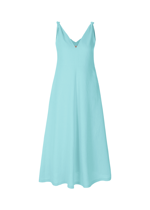 Riani sleeveless linen midi dress