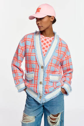Essentiel-Antwerp-checked-cardigan-Folivia