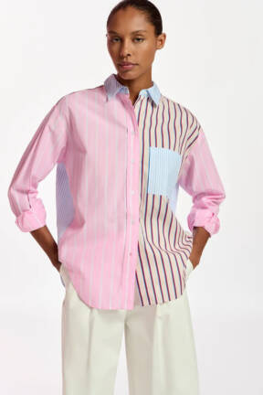 Multicoloured striped shirt from Essentiel Antwerp