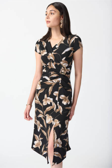 Joseph-Ribkoff-Floral-Print-Dress