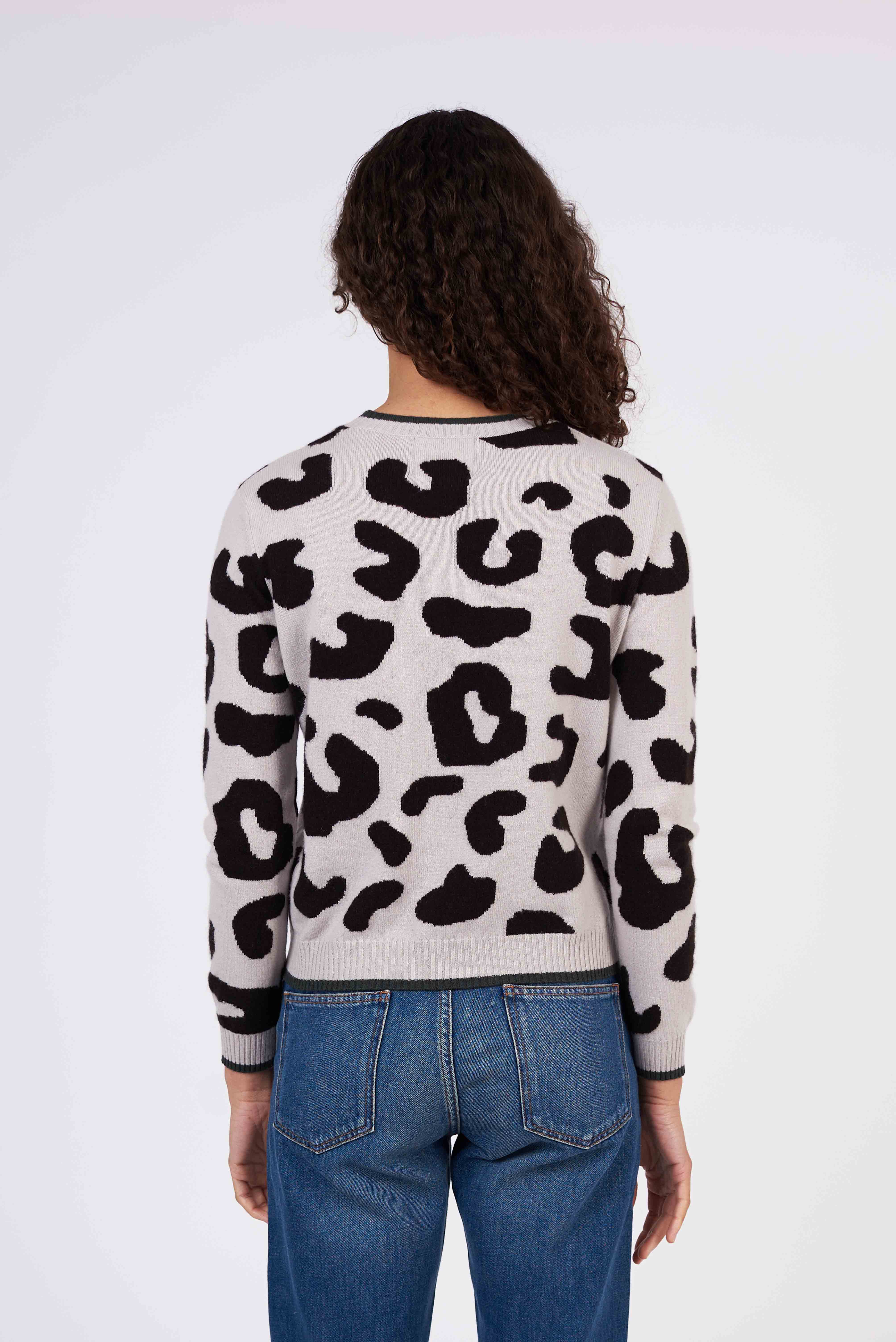 Jumper 1234 leopard print cashmere sweater 1223 307