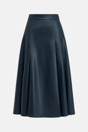 Essentiel Antwerp faux leather midi skirt Geeuw